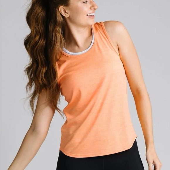 ZYIA Orange Pirouette Tank Top Medium 1727 ZWT - Picture 3 of 14